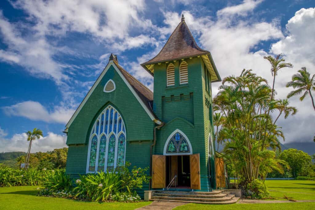 The Waiʻoli Huiʻia Church in Hanalei, Kauai