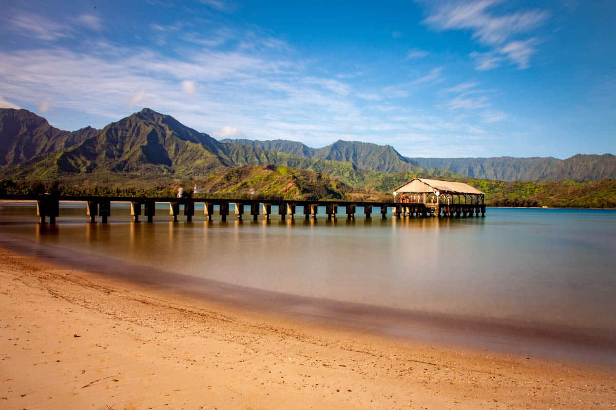 Photographing the pier is one of the best things to do in Hanalei, Kauai!
