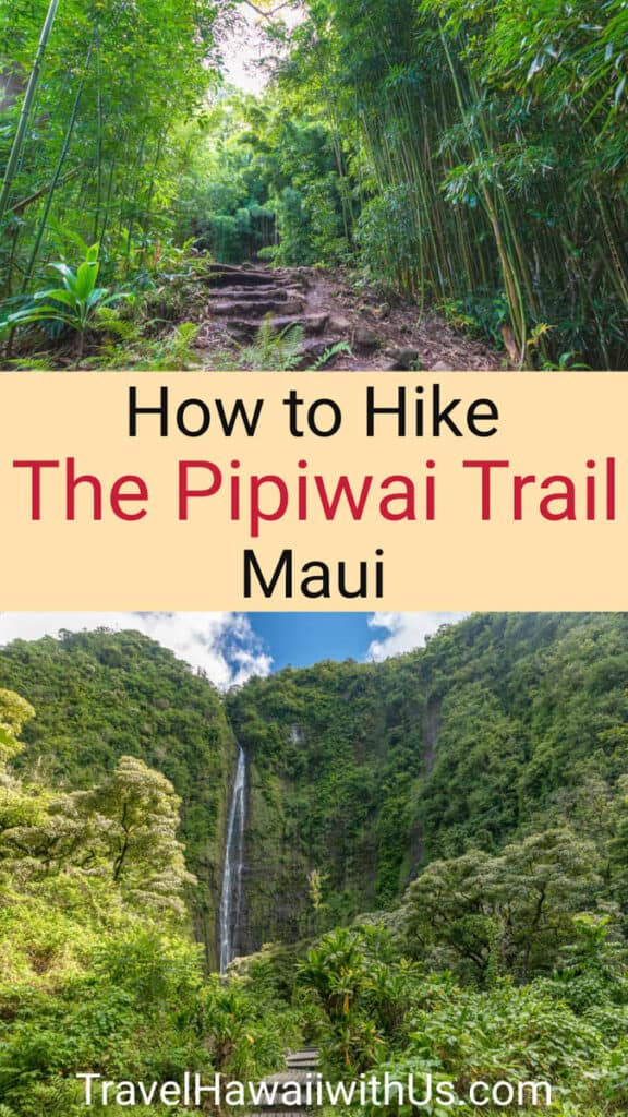 Discover the complete guide to hiking the Pipiwai Trail in Maui, Hawaii. How to get there, what to see on the hike, when to go. Hike through the bamboo forest to Waimoku Falls!
