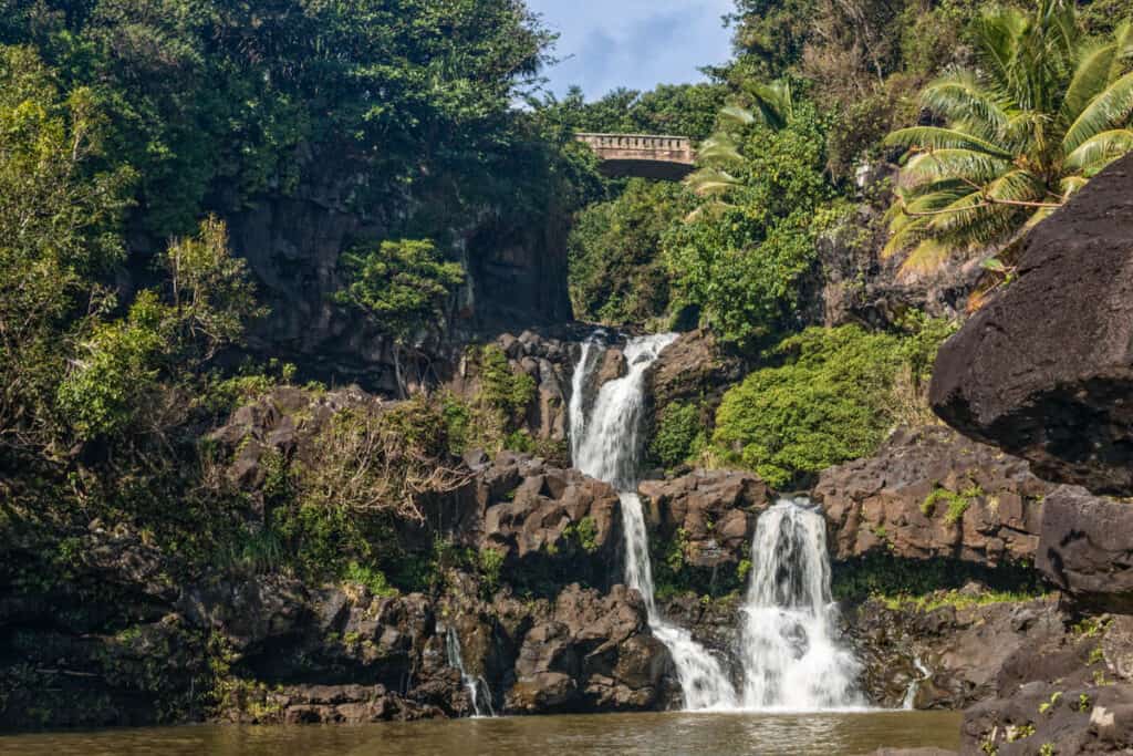 Ohe'o Gulch or Seven Sacred Pools, one of the most beautiful waterfalls in Maui