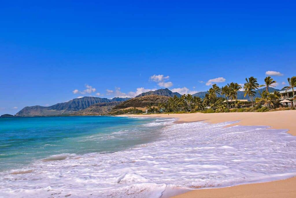 Maili Beach Park, West Oahu coast, Hawaii