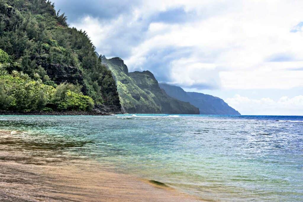Kee Beach in Haena State Park, Kauai, Hawaii