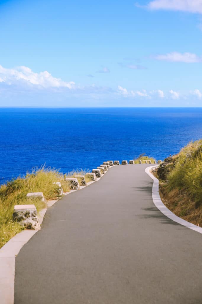 The Makapuu Point Lighthouse Trail in Oahu is paved