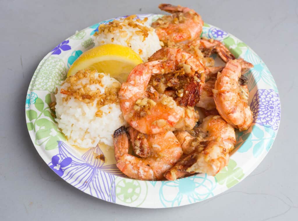 Shrimp plate lunch Hawaii