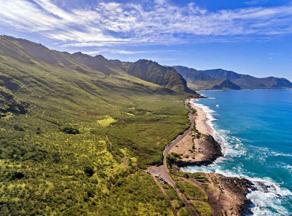 West coast of Oahu Hawaii, leeward side of Oahu