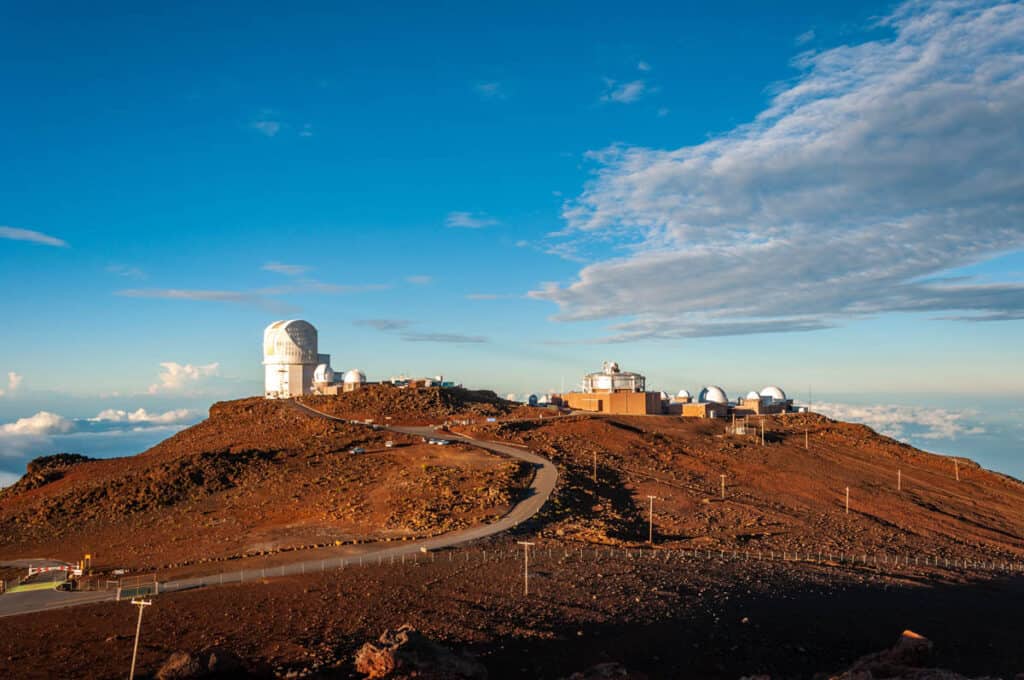 The observatory and science center at the top of Haleakala in Maui