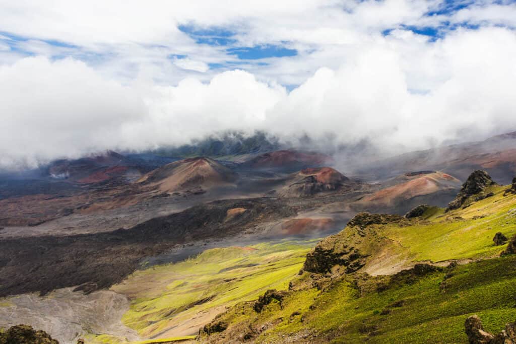 View from the Kalahaku Overlook at Haleakala NP in Maui.