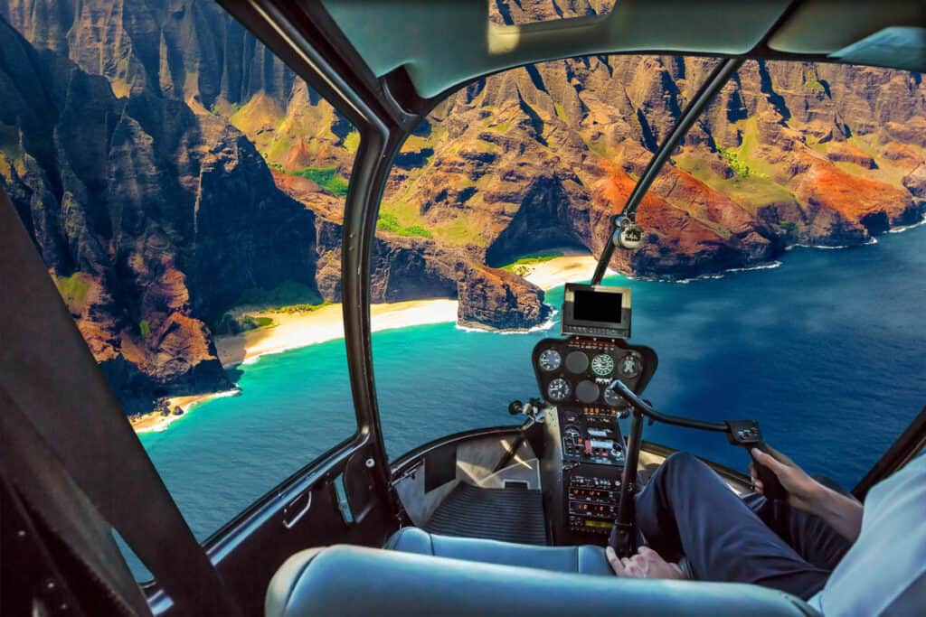 Inside a Kauai helicopter flight in Hawaii