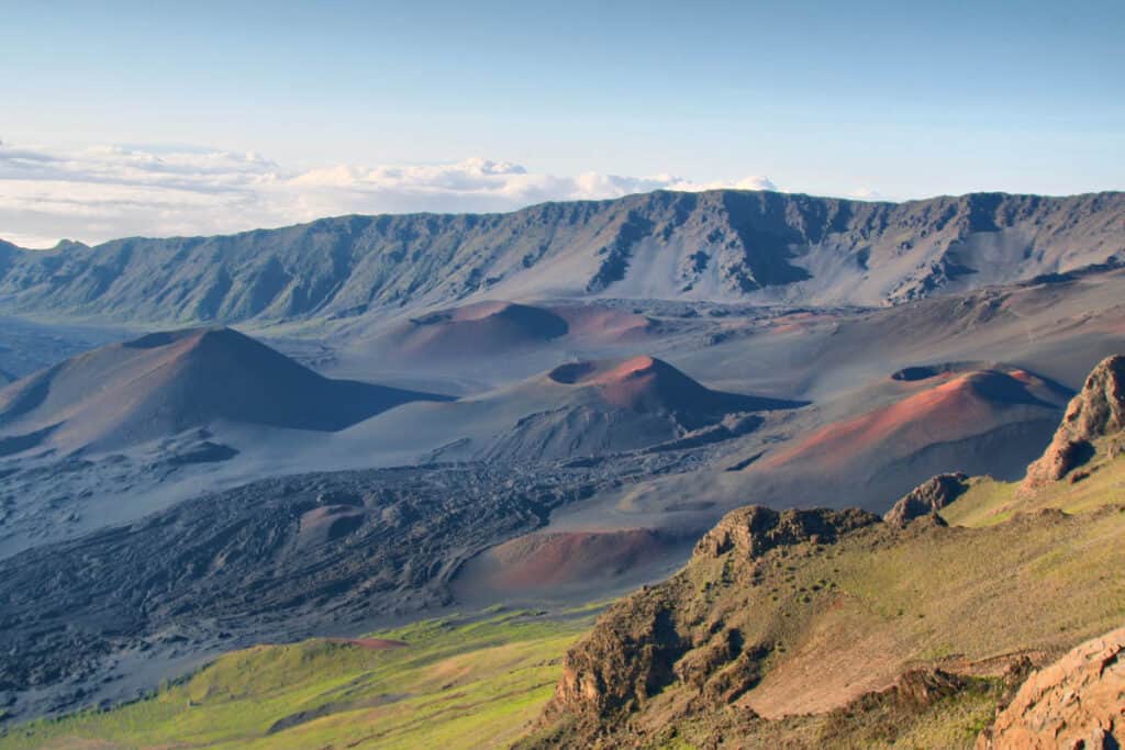 A view from the Leleiwi Overlook in Haleakala NP, Maui