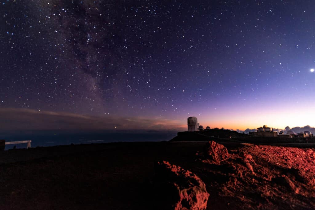 Night sky at Haleakala National Park, Maui