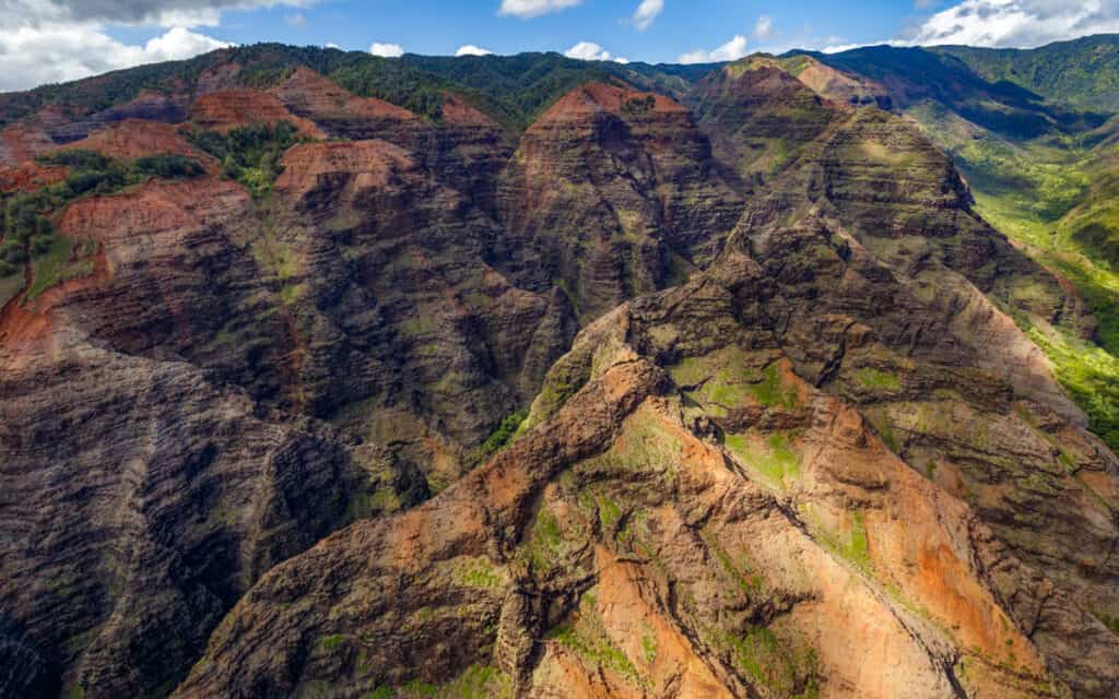 A view over Waimea Canyon in Kauai, Hawaii