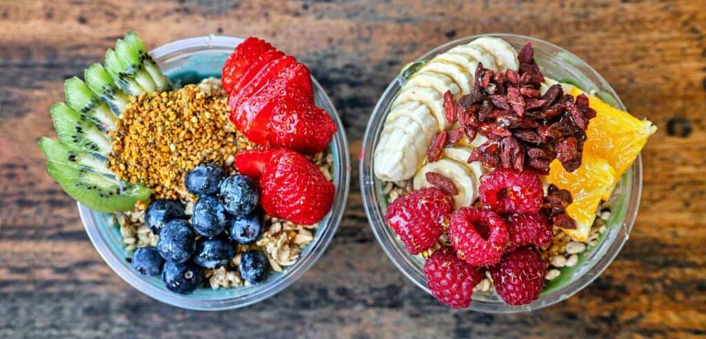 Healthy acai bowls, a treat in Haleiwa, North Shore of Oahu