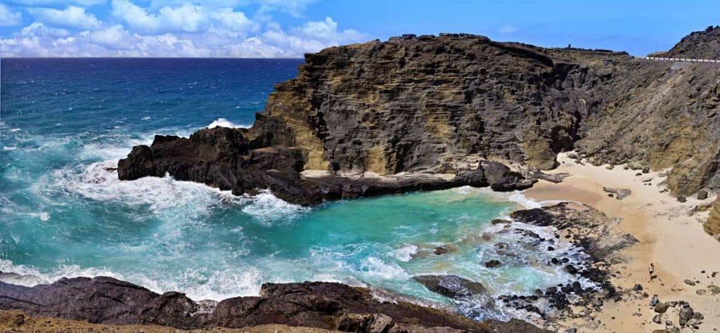 Halona Cove Beach (also known as Eternity Beach), Oahu, Hawaii