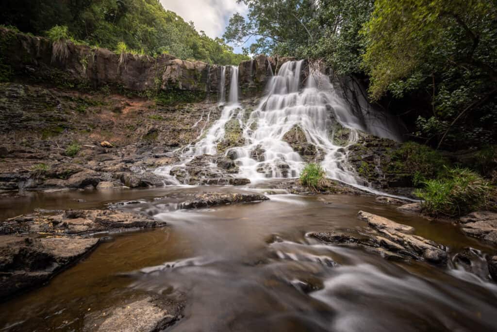 Ho’opi’i Falls in Kapa’a, Kauai, site of Jurassic Park amber mines scene