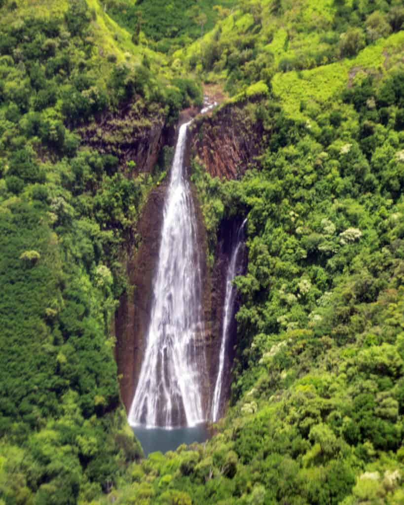 Manawaiopuna Falls in Kauai, HI
