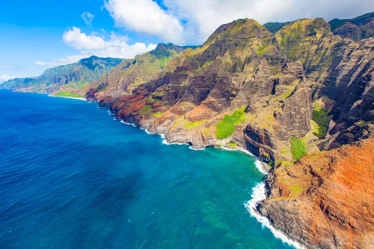 The Na Pali Coast of Kauai, Hawaii, a bucket-list destination for travelers to the island