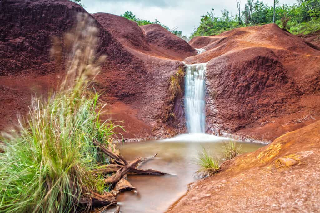 Red Dirt Falls in Kauai, Hawaii