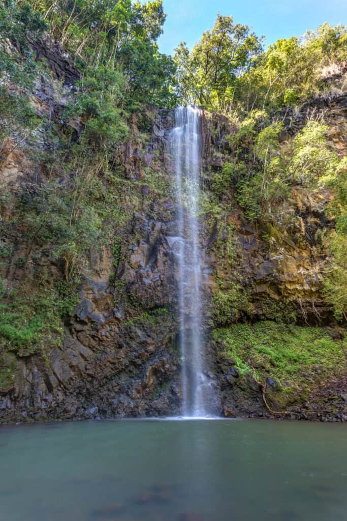 Secret Falls (Uluwehi Falls), on the way to Kuilau Ridge Trail trailhead