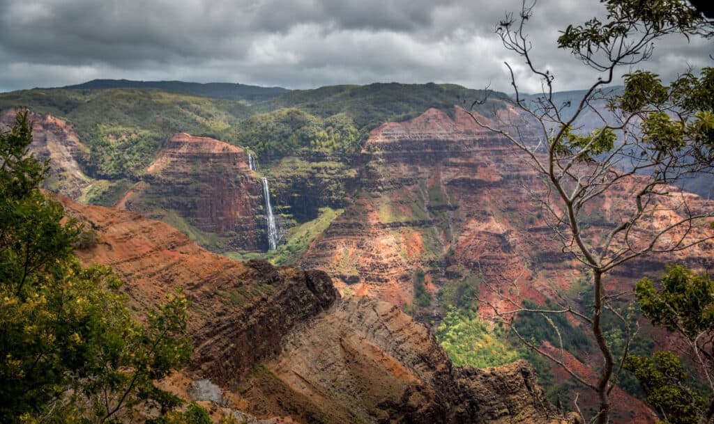 Waipo'o Falls Waimea Canyon Kauai HI