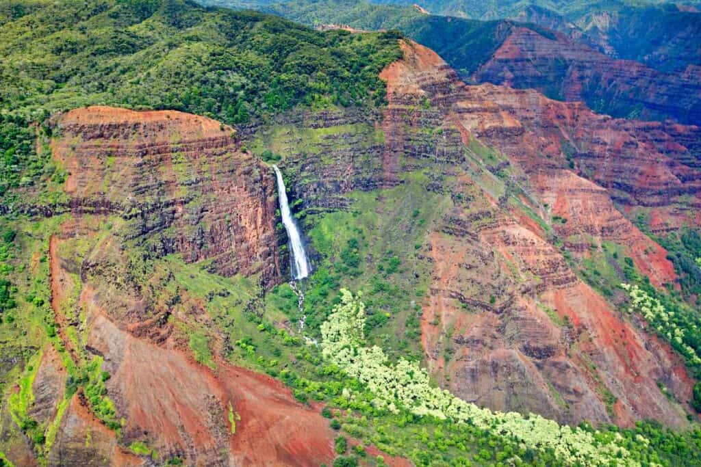 Waipo'o Falls in Waimea Canyon State Park, Kauai, Hawaii
