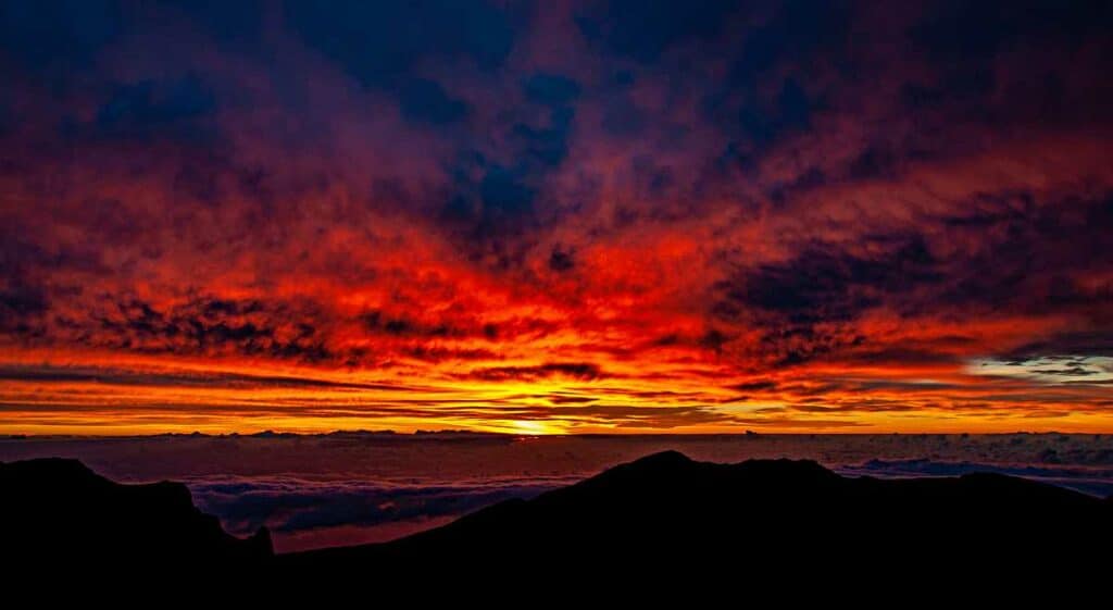Haleakala Crater sunrise, Maui, Hawaii