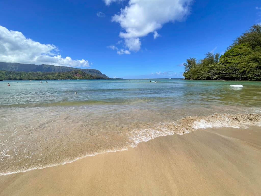Black Pot Beach on Kauai's North Shore in Hawaii