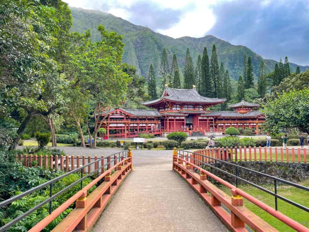 The Byodo-In Temple in Oahu, Hawaii