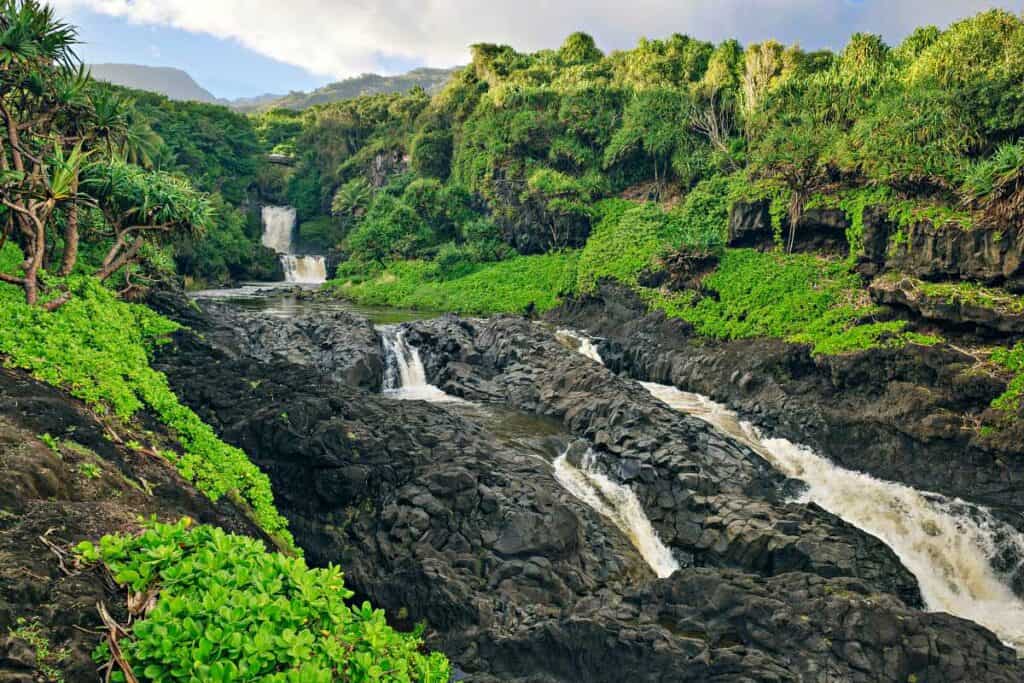 Seven sacred pools on the Kuloa Point Trail, one of the best Haleakala hikes in the Kipahulu District, Maui