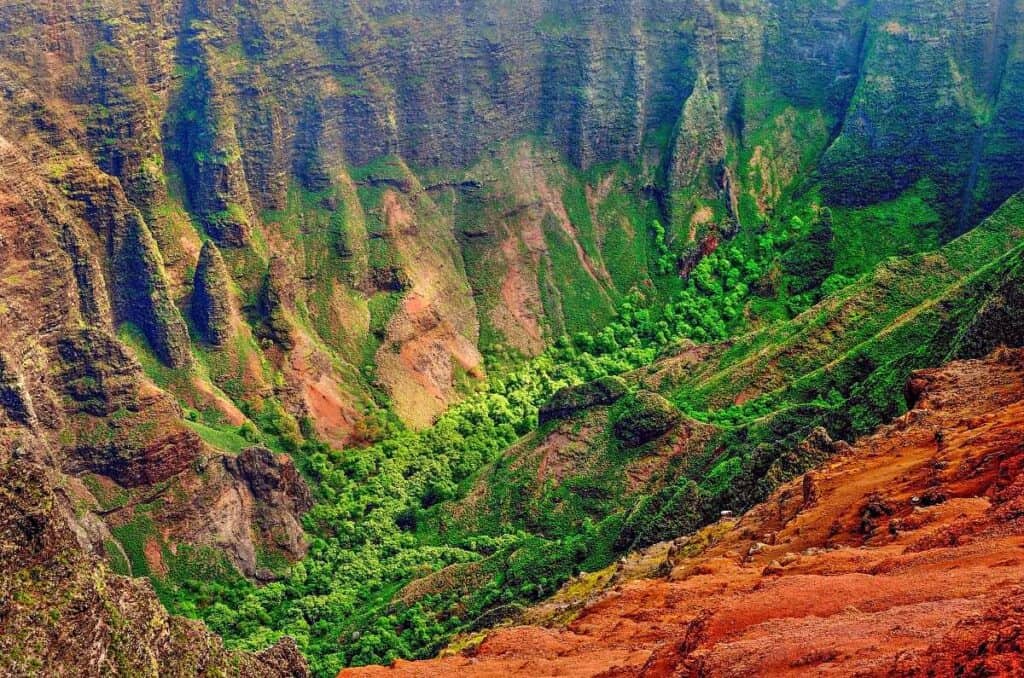 Nualalo Valley from the Nualolo-Awa'awapuhi trails loop, one of the best Kauai hikes for spectacular views of the Na Pali coast