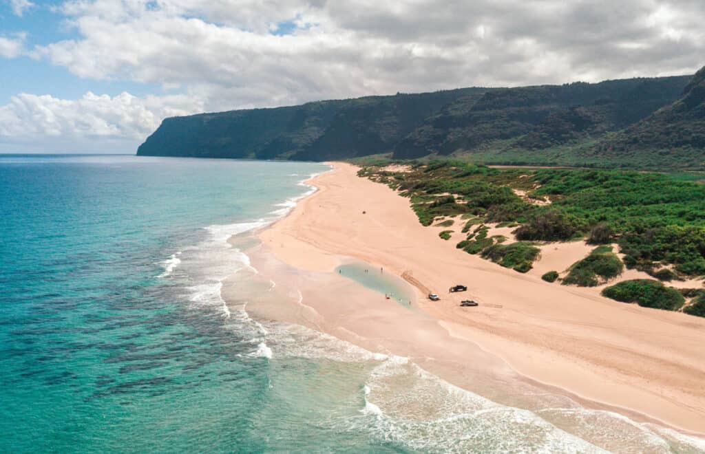 Polihale Beach in Kauai. Hawaii