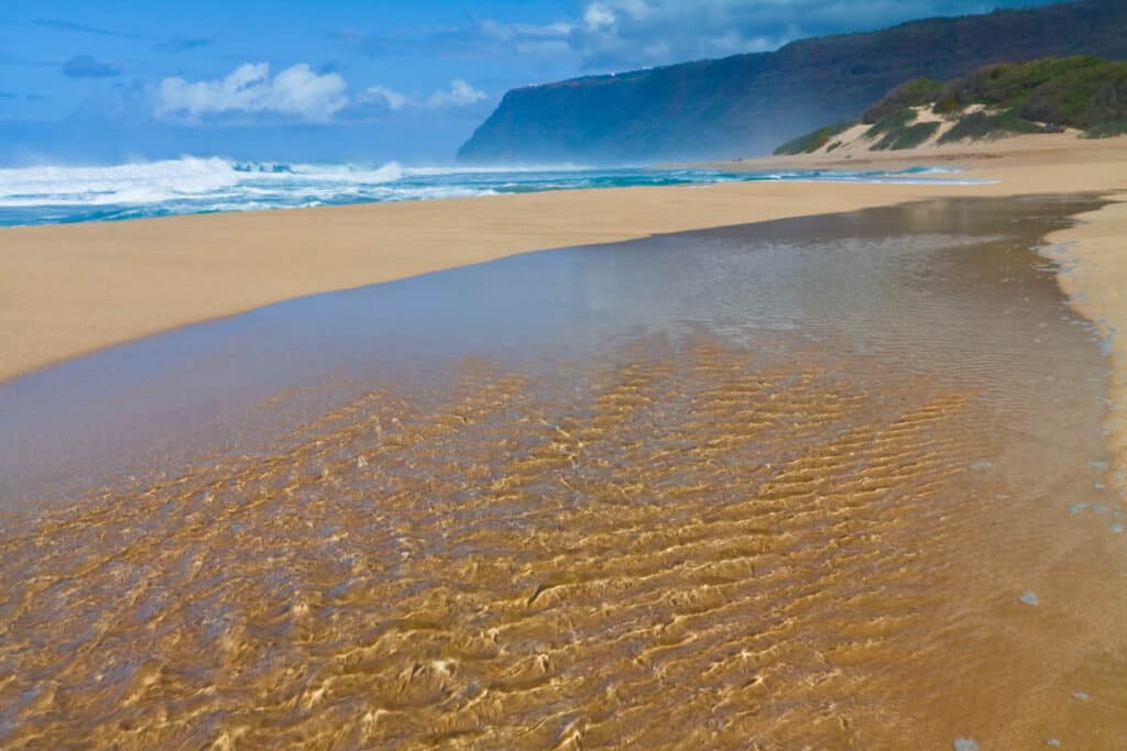 Queen's Pond at Polihale State Park in Kauai, Hawaii
