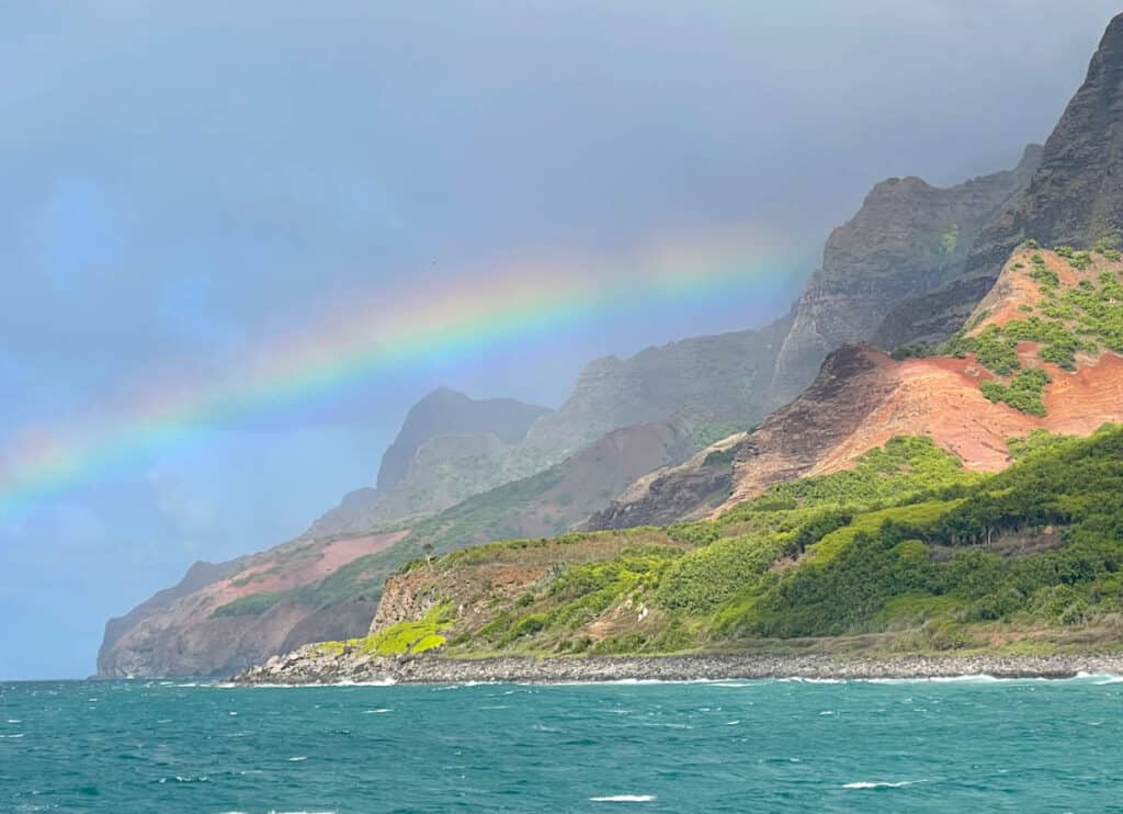 Rainbow at the Na Pali Coast of Kauai