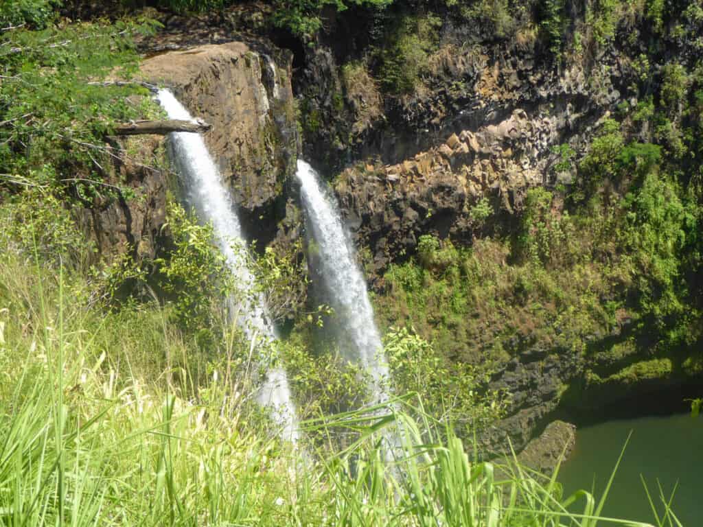 A view of Wailua Falls in Kauai, HI