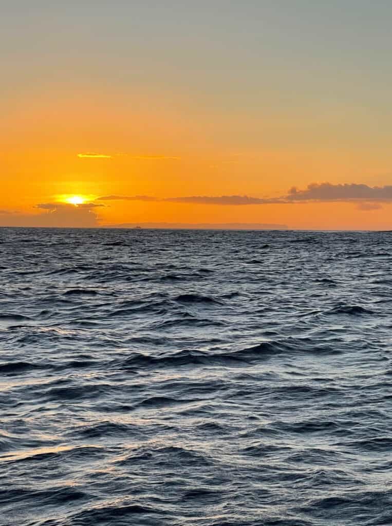 Sunset over the Pacifoc Ocean