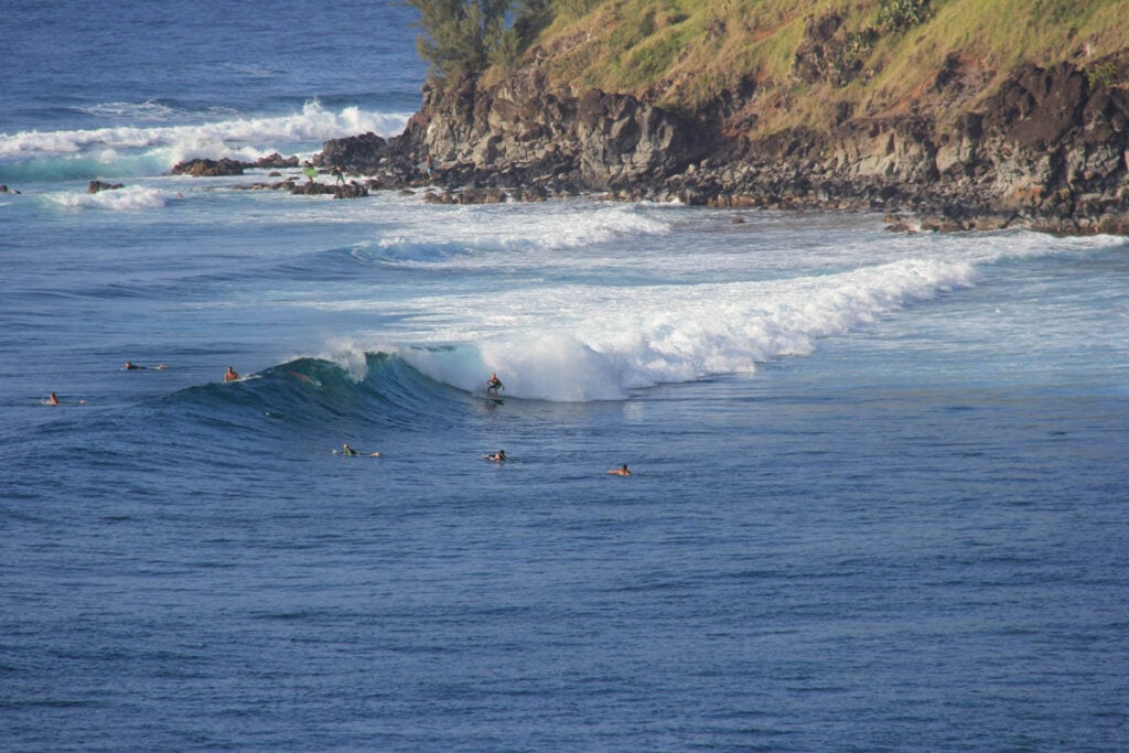 Surfers in Maui, Hawaii