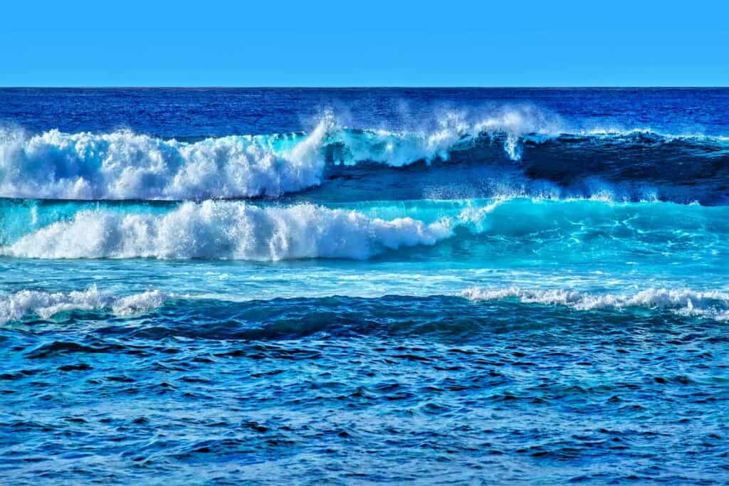 Towering winter waves at Ho'okipa Beach Park, Maui, HI