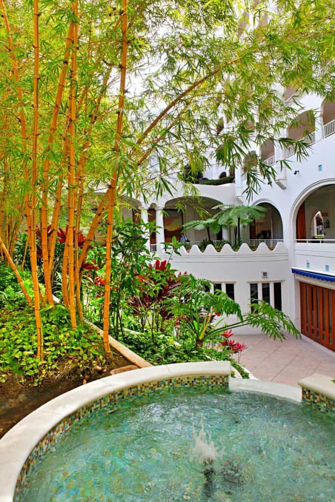 Tropical courtyard in Grand Wailea Resort, Wailea Beach, HI