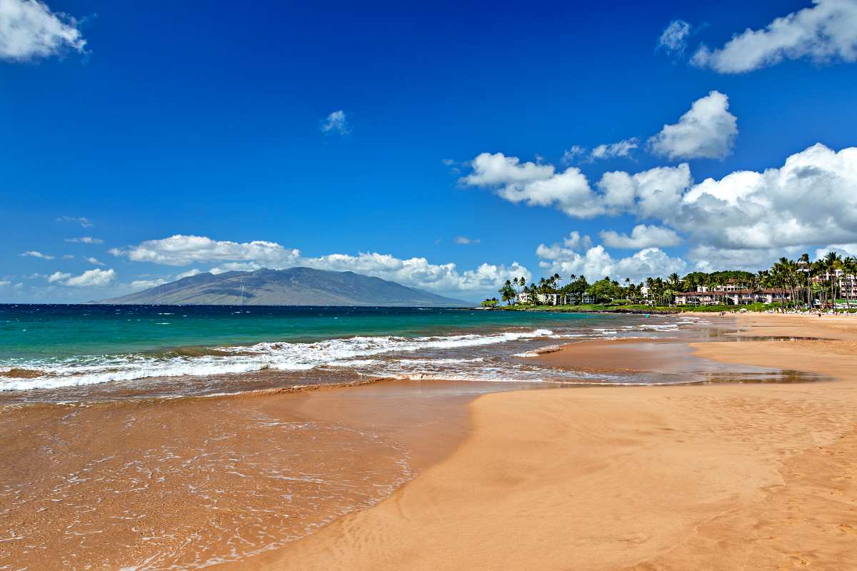 Beautiful Wailea beach on the island of Maui, Hawaii