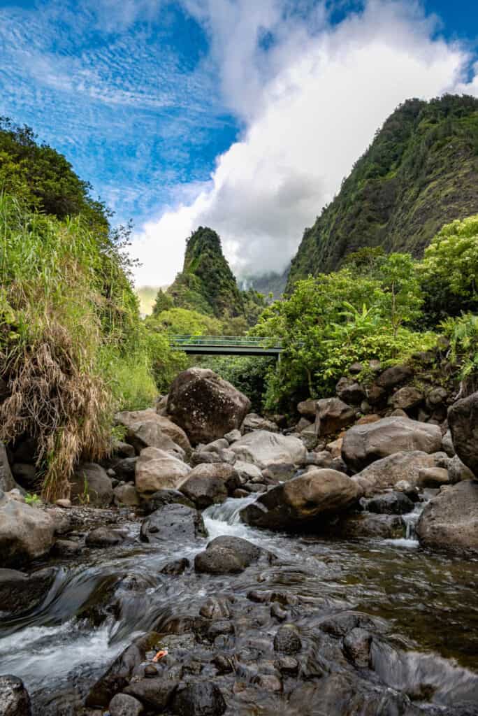 A view of the Iao Needle in Maui, Hawaii