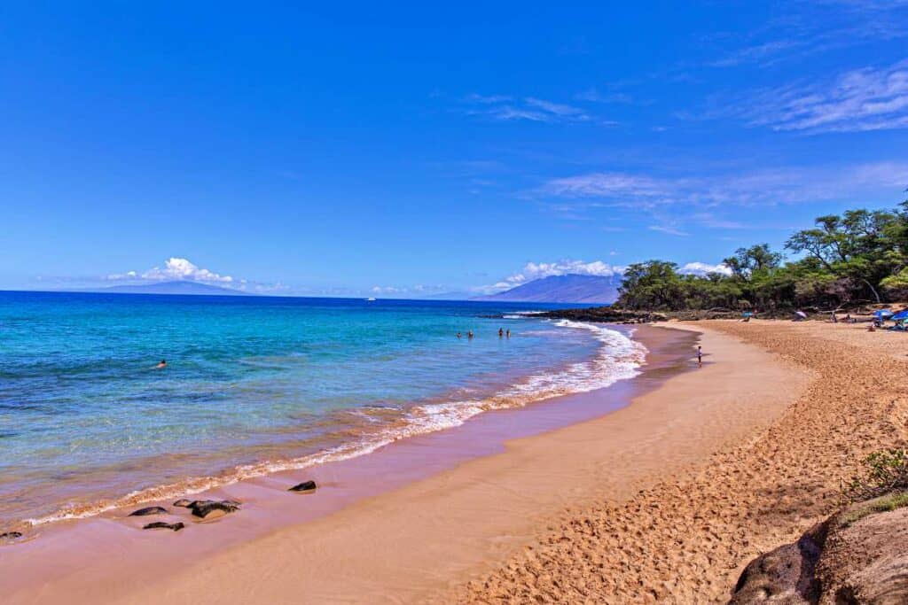 Panoramic views from Little Beach, next to Big Beach, Maui, HI