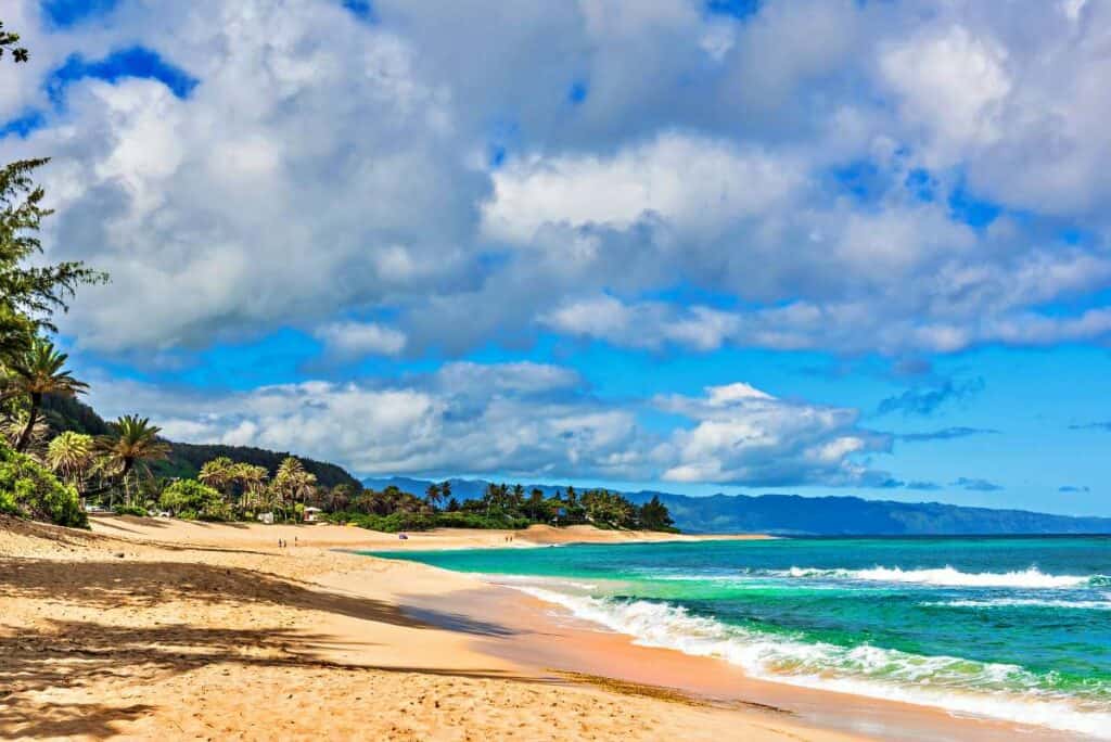 Sunset Beach, Oahu, one of the best beaches on this Hawaiian island