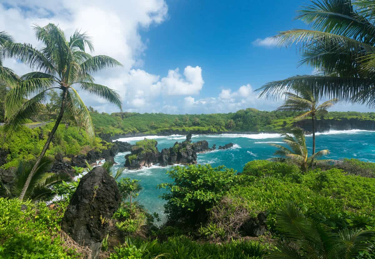 Wai'anapanapa State Park near Hana is one of the top state parks in Maui.