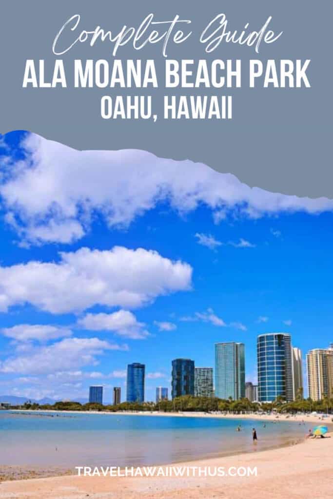 Discover the complete guide to Ala Moana Beach Park in Oahu, Hawaii! A beach that's less crowded than Waikiki but offers an array of exciting things to do! #oahutravel #alamoanabeach