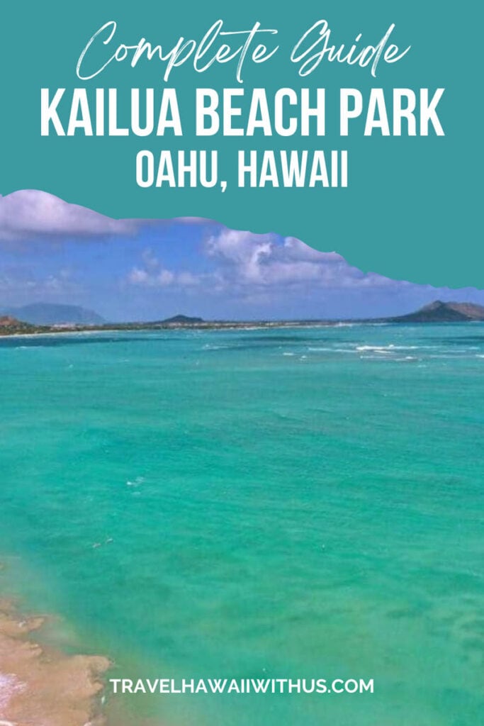 Discover everything you need to know to visit Kailua Beach Park on the east side of Oahu, Hawaii. With its aqua waters and golden sand, Kailua Beach is one of the most popular becahes on the island. There is a lot to do here from kayaking to swimming and sunbathing. #kailuabeach #oahu