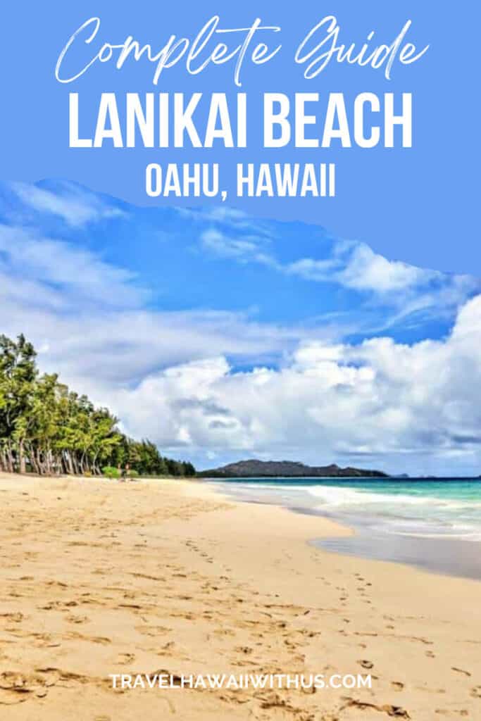 Discover the complete guide to visiting Lanikai Beach in Oahu, Hawaii. The beautiful beach features aqua waters and golden sand with stunning views of the Mokes. Parking can be an issue so you will definitely want this guide! #oahutravel #lanikaibeach