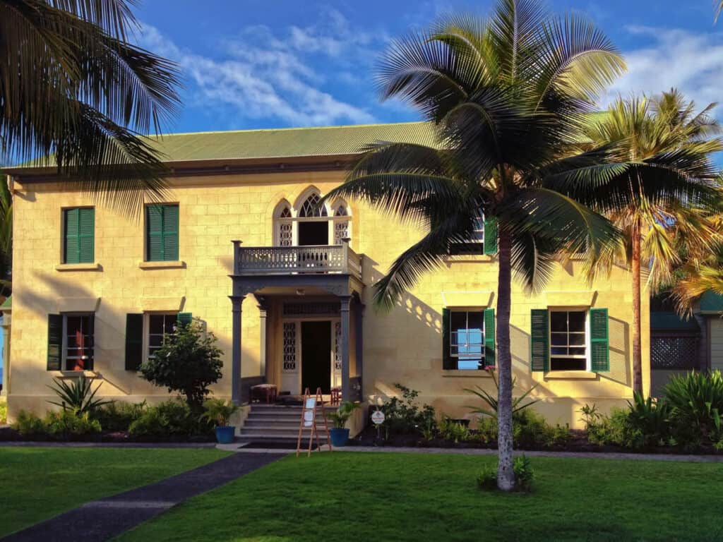 Hulihee Palace in Kailua-Kona on Hawaii Island, Hawaii
