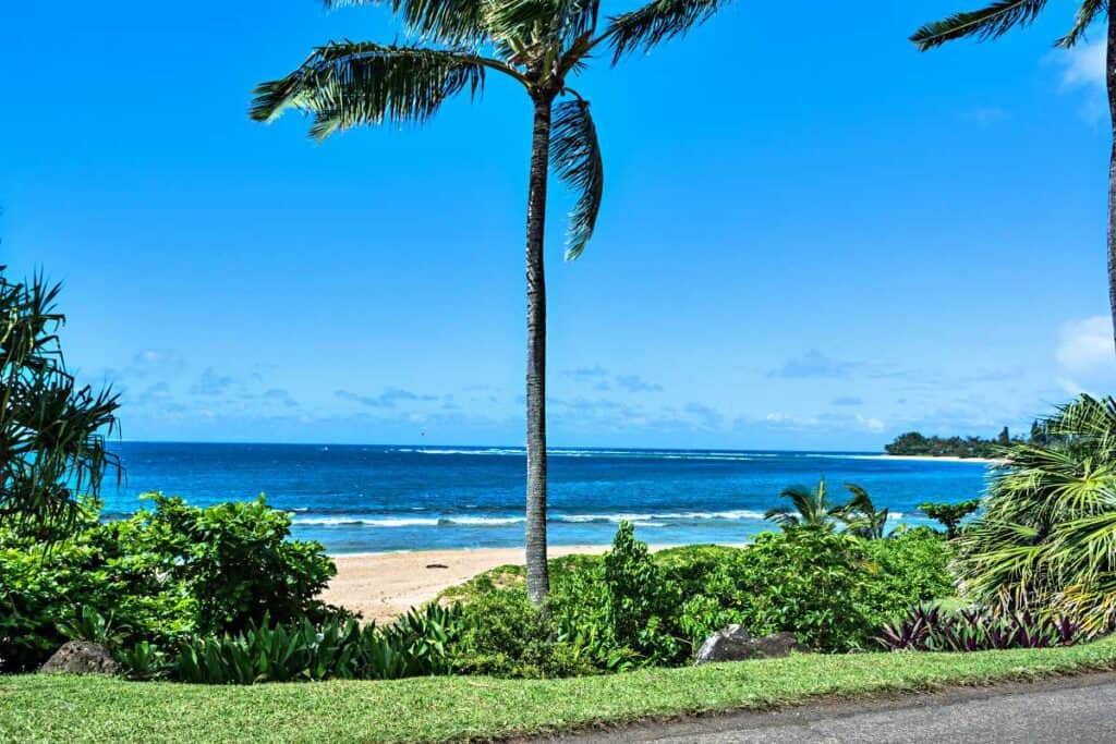 Haena Beach Park, Kauai, HI, from the road