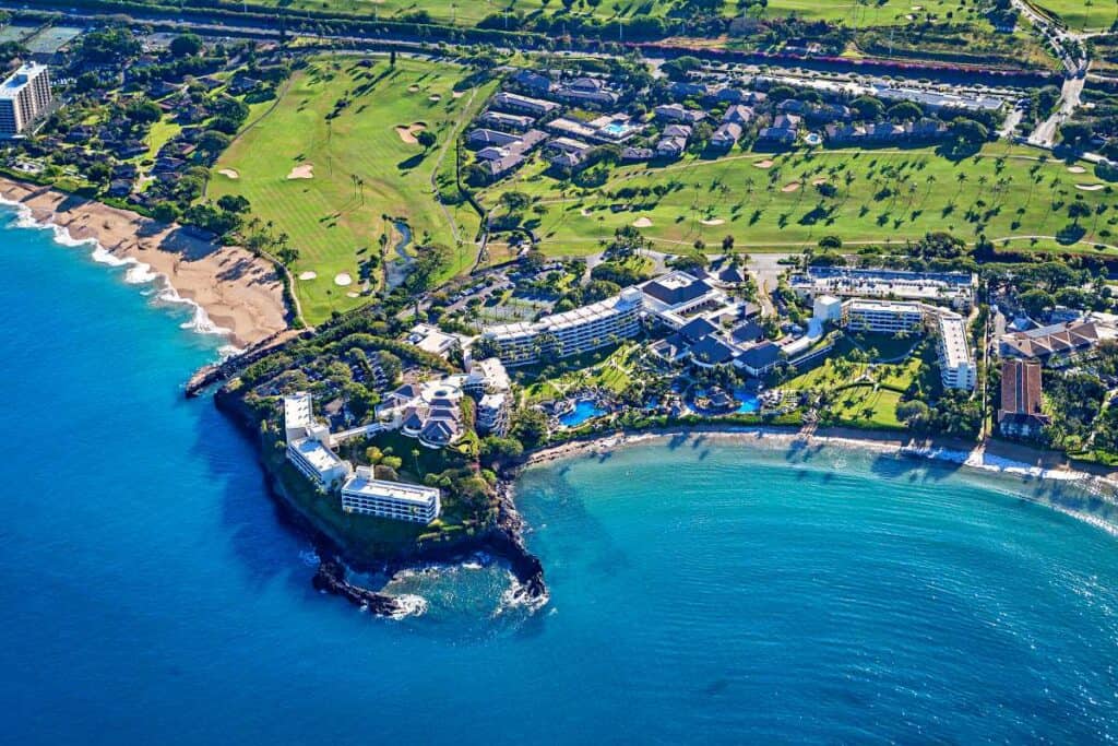 Championship golf courses at Ka'anapali Beach, Maui, Hawaii