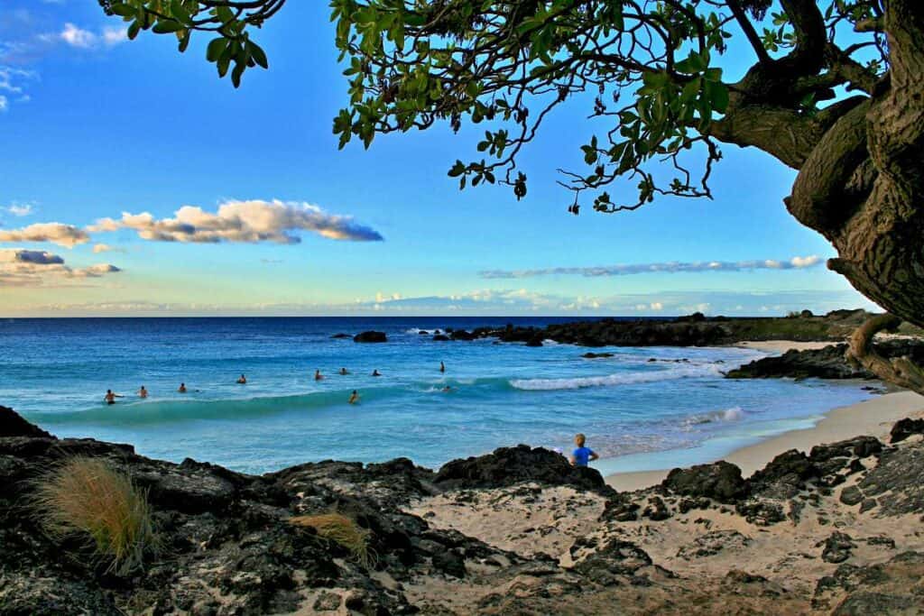 Manini'owali Beach at Kua Bay in Kona, Big Island, Hawaii