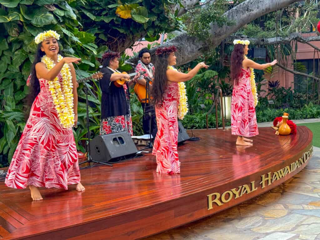 Hawaiian performance at the Royal Hawaiian Center in Waikiki, Oahu
